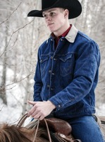 Wrangler® Cowboy Cut® Blanket Lined Denim Jacket